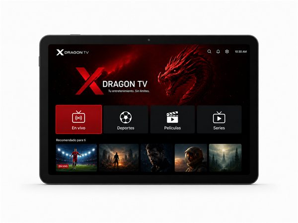 X DRAGON TV en tablet